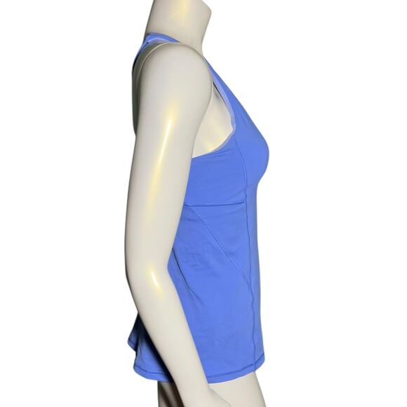 Lululemon Periwinkle Blue Athletic Tank Top Built In Bra 6 - Picture 3 of 8